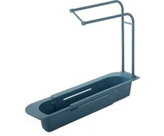 Virtuvinis stovas kriauklei, reguliuojamas, žalias, 50x27x8,5 cm