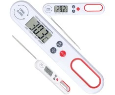 Virtuvinis termometras su LCD ekranu ir nerūdijančio plieno sonda
