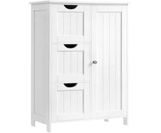 Songmics Vonios kambario spintelė VASAGLE su 3 stalčiais 30 x 60 x 81 cm