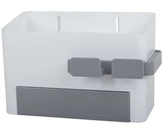 Bathroom organiser bin dryer holder