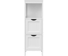 Songmics Vonios spintelė balta MDF 30x89x30 cm