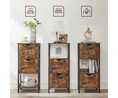 Songmics Vasagle Badschrank mit 2 Schubladen