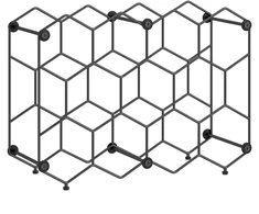 Vyno lentyna 43 x 15,5 x 31 cm