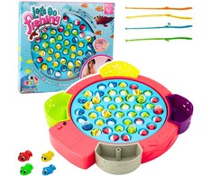 Lean Toys Žaidimas vaikams - žvejyba su besisukančiu stalu