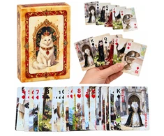 Lean Toys Žaidimo kortos „Royal Cats“, 54 vnt.