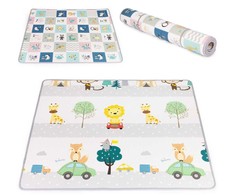 Žaidimų kilimėlis ECOTOYS iš EVA putos, 180x150 cm, abipusis