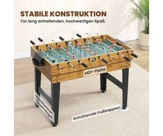 SPORTNOW 13-in-1 žaidimų stalas, stalo futbolas, šachmatai, biliardas, stalo tenisas ir kt., MDF, plastikas, graikinis riešutas