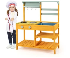 Žaidimų virtuvėlė geltona
