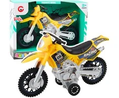 Lean Toys Žaislinis krosinis motociklas su šviesų ir garso efektais