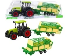 Lean Toys Žaislinis traktorius su priekaba 49x15x12 cm