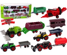 Žemės ūkio transporto priemonių rinkinys Lean Toys