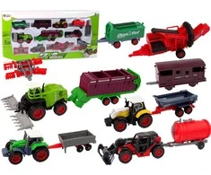Žemės ūkio transporto priemonių rinkinys Lean Toys