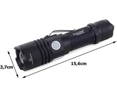 Žibintuvėlis Bailong W556 su CREE XM-L T6 dioda ir USB įkrovimu