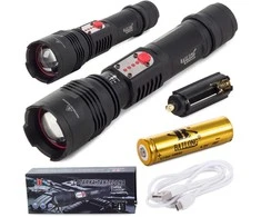 Žibintuvėlis Bailong W767 su CREE XM-L T6 dioda ir USB įkrovimu