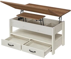 Songmics Kavos staliukas 50 x 100 x 49.1/64.1 cm