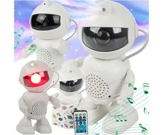 Žvaigždžių projektorius astronautas lemputė su muzika