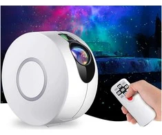 Žvaigždžių projektorius su nuotoliniu valdymu ir 360° sukimu