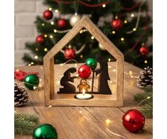 Orion Tealight žvakidė Nativity Scene MANGO 20x6x22 cm