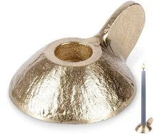 Home Styling Collection Žvakidė Aliuminis Auksinė 9x7,5x4 cm
