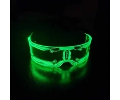 LED „Cyberpunk” futuristiniai akiniai belaidžiai