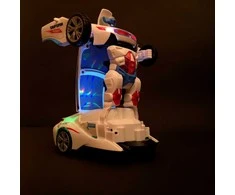 LED šviečiantis garsus leidžiantis robotas mašina