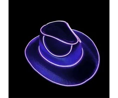 Šviečianti skrybėlė - violetinė