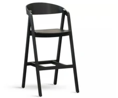 ALDO Juodas WOODEN (63cm) ąžuolinė pusbario kėdė