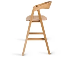 ALDO WOODEN (71cm) ąžuolinė baro kėdė : Apdaila - Aliejuota bespalviu linų sėmenų aliejumi