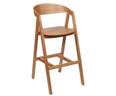 ALDO WOODEN (71cm) ąžuolinė baro kėdė : Apdaila - Aliejuota bespalviu linų sėmenų aliejumi