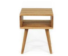 DANISH SIMPLE 40cm Ąžuolinė spintelė prie lovos : Apdaila - Aliejuota bespalviu linų sėmenų aliejumi