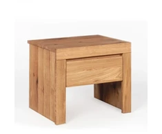 HENRI WILD OAK 50cm Ąžuolinė spintelė prie lovos : Apdaila - Aliejuota bespalviu linų sėmenų aliejumi
