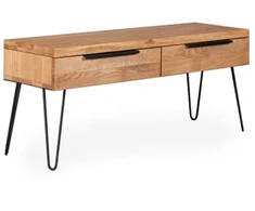 HUGO EASY 120cm Ąžuolinė TV konsolė : Apdaila - Be apdailos