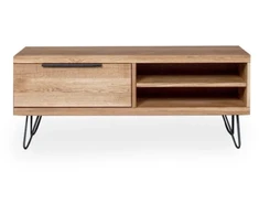 HUGO EASY 120cm Ąžuolinis TV staliukas : Apdaila - Be apdailos