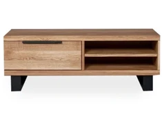 HUGO R 120cm Ąžuolinis TV staliukas : Apdaila - Aliejuota bespalviu linų sėmenų aliejumi