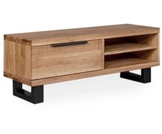 HUGO R 120cm Ąžuolinis TV staliukas : Apdaila - Aliejuota bespalviu linų sėmenų aliejumi