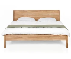 HYGGE WOODEN 180 ĄŽUOLINĖ LOVA : Apdaila - Aliejuota bespalviu aliejumi su kietaisiais vaškais, Čiužinio dydis - 180x200cm