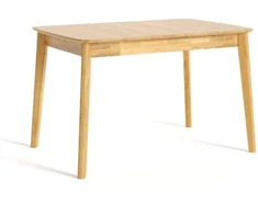 ISKU 140-185x80 ąžuolinis, prasiilginantis stalas : Apdaila - Be apdailos