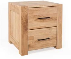 LAHTI MODERN 53 cm Ąžuolinė spintelė prie lovos : Apdaila - Aliejuota bespalviu linų sėmenų aliejumi
