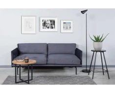 LOFT Ø60 ąžuolinis apvalus žurnalinis staliukas : Apdaila - Be apdailos, Aukštis - 47cm