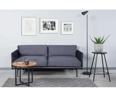 LOFT Ø70 ąžuolinis apvalus žurnalinis staliukas : Apdaila - Be apdailos, Aukštis - 44cm