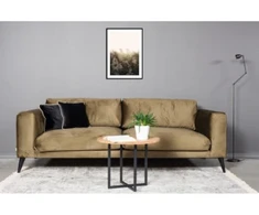 LOFT Ø70 ąžuolinis apvalus žurnalinis staliukas : Apdaila - Be apdailos, Aukštis - 47cm