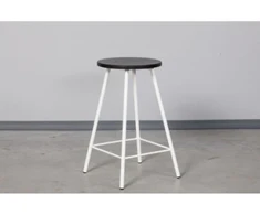 LOFT Juodas-Baltas pusbario (60cm) taburetė