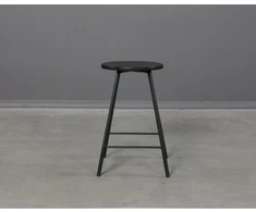 LOFT Juodas pusbario (60cm) taburetė