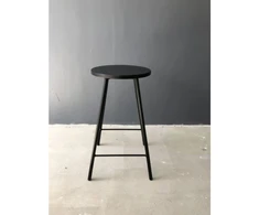 LOFT Juodas pusbario (65cm) taburetė