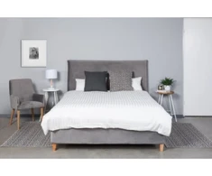 LOFT OAK-Baltas pusbario (60cm) taburetė