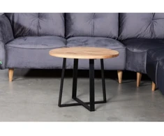 LOFT R Ø70 ąžuolinis apvalus žurnalinis staliukas : Apdaila - Aliejuota bespalviu aliejumi su kietaisiais vaškais, Aukštis - 44cm