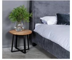LOFT R Ø70 ąžuolinis apvalus žurnalinis staliukas : Apdaila - Aliejuota bespalviu aliejumi su kietaisiais vaškais, Aukštis - 44cm