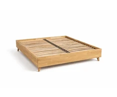 Lova OAK BASE 160 Ąžuolinės Lovos rėmas : Apdaila - Aliejuota bespalviu linų sėmenų aliejumi, Čiužinio dydis - 160x200cm