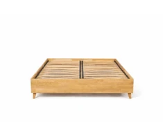 Lova OAK BASE 180 Ąžuolinės Lovos rėmas : Apdaila - Be apdailos, Čiužinio dydis - 180x200cm
