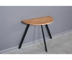 MOON TORI 110x55 ąžuolinis šoninis stalas : Apdaila - Aliejuota bespalviu linų sėmenų aliejumi